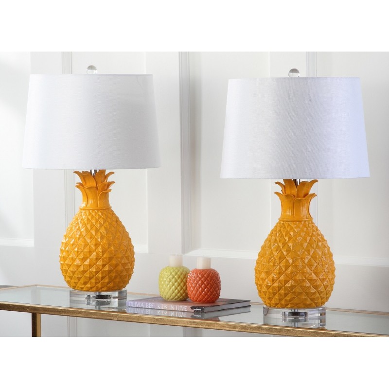 Safavieh Kelly 25.5-inch H Table Lamp - Set of 2 - Yellow/Off-white (LIT4258A-SET2)