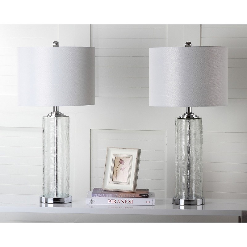 Safavieh Grant 29-inch H Table Lamp - Set of 2 - Clear/Off-white (LIT4262A-SET2)