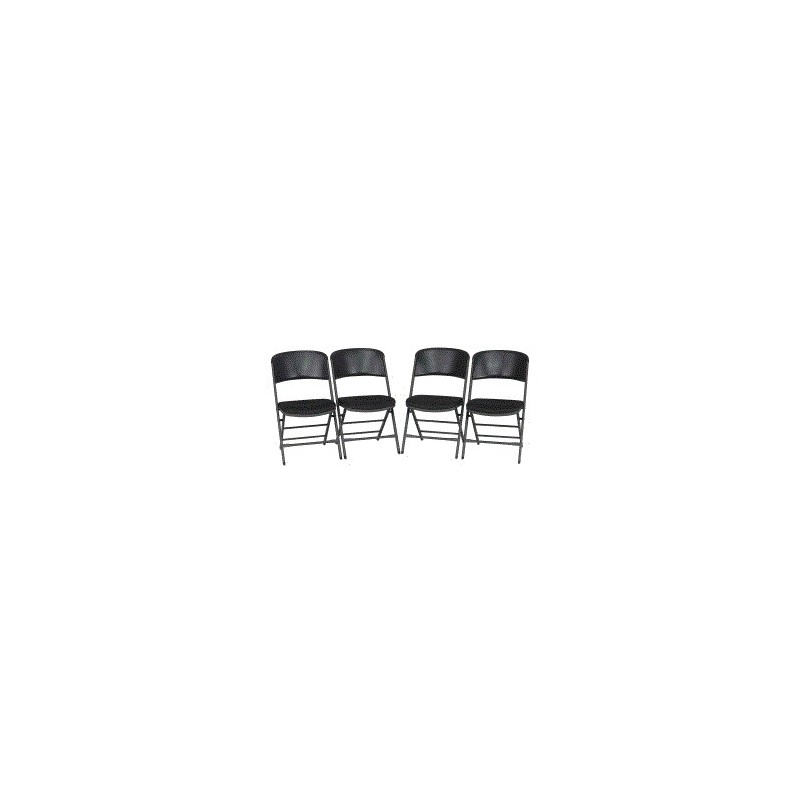 Lifetime 4-Pack Padded Folding Chairs - Gray Sand (480621)