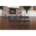 Lifetime 4-Pack Padded Folding Chairs - Gray Sand (480621)
