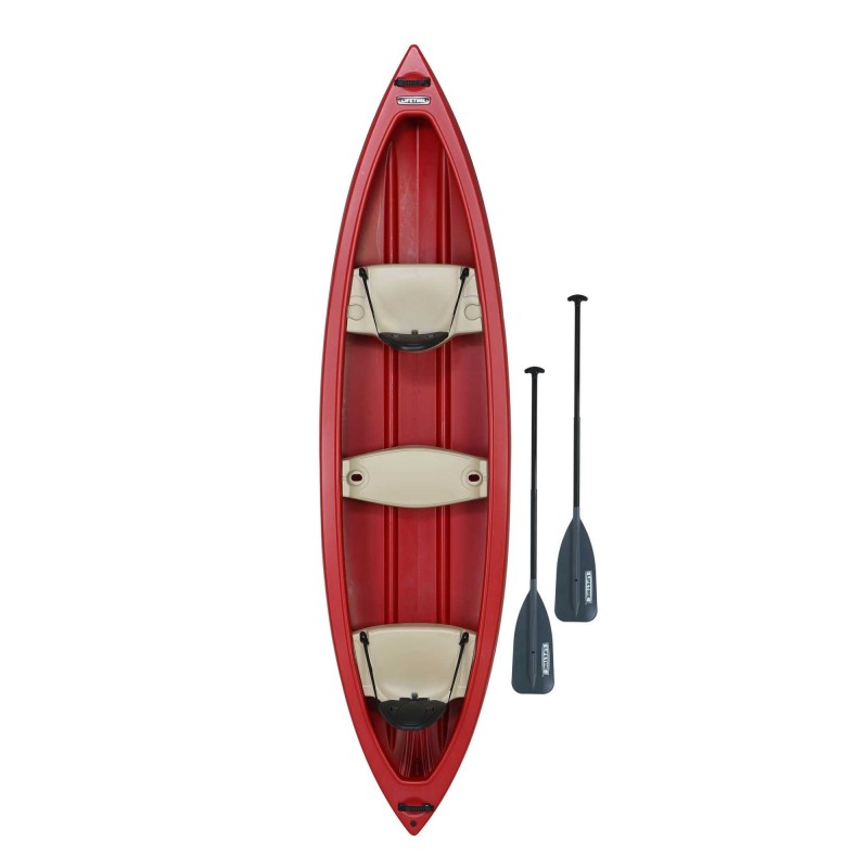 Lifetime Kodiak 130 Canoe w/ Paddle  - Red (90658)