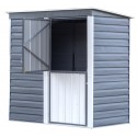 Arrow Shed-in-a-Box 6 x 4 Galvanized Steel Storage Shed-Charcoal/Cream (SBS64) Arrow Shed-in-a-Box 6 x 4 Galvanized Steel Storage Shed-Charcoal/Cream (SBS64)