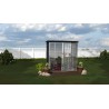 Arrow Shed-in-a-Box 6 x 4 Galvanized Steel Storage Shed-Charcoal/Cream (SBS64) Arrow Shed-in-a-Box 6 x 4 Galvanized Steel Storage Shed-Charcoal/Cream (SBS64)