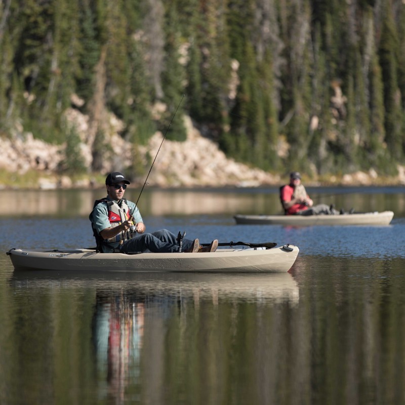 Lifetime 2-PACK Tamarack Angler 10 ft Fishing Kayaks w/ Paddles - Tan  (90806)