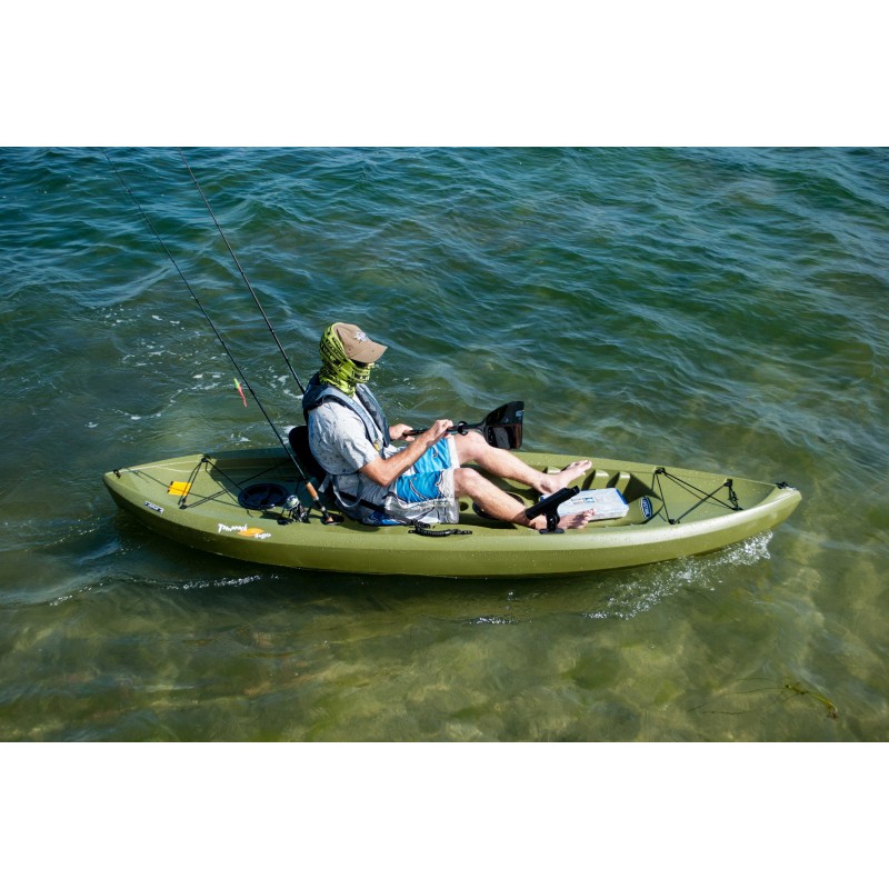 Lifetime Tamarack Angler 100 Fishing Kayak w/ Paddle  - Olive Green (90818)