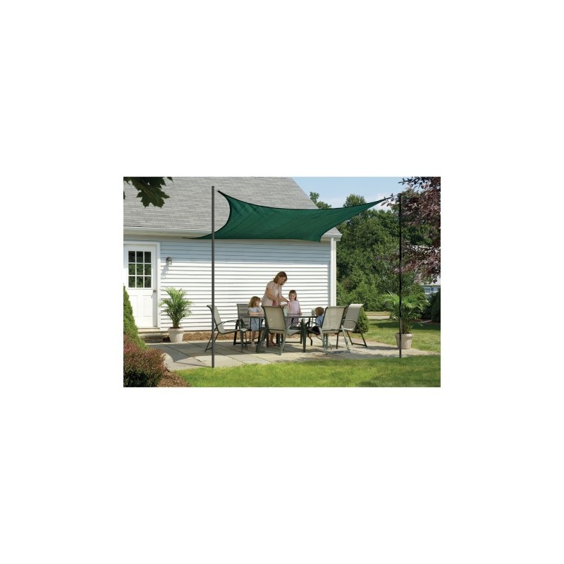 ShelterLogic 16 ft Square Shade Sail - Evergreen (25727) ShelterLogic 16 ft Square Shade Sail - Evergreen (25727)