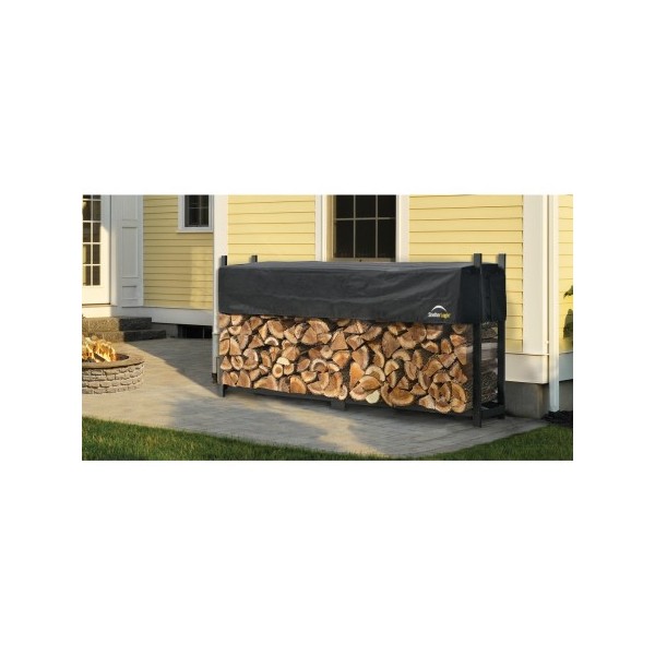 ShelterLogic 8ft Ultra Duty Firewood Rack w/ Cover (90475)