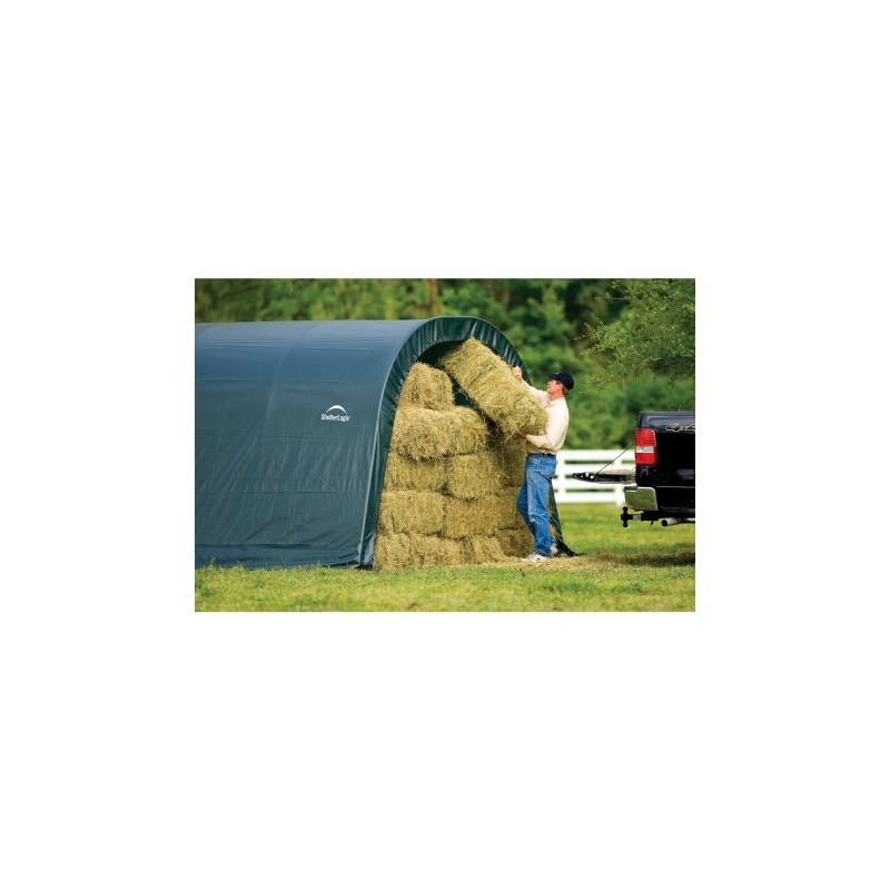 Shelter Logic 12x20x8 Round Style - Green (51341)