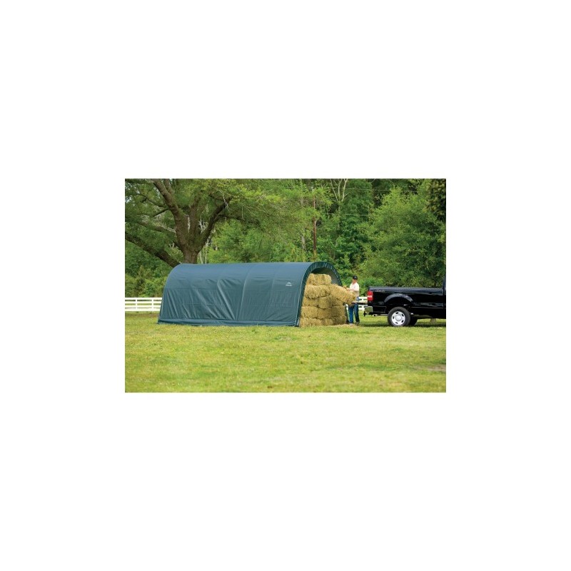 Shelter Logic 12x20x8 Round Style - Green (51341)