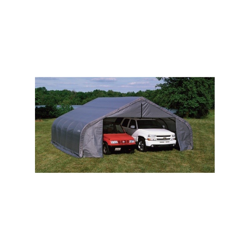 ShelterLogic 22x24x11 Peak Style Instant Garage Kit - Gray (78631)