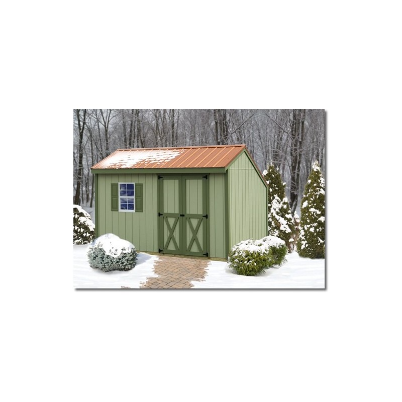 Best Barns Aspen 12x8 Wood Storage Shed Kit (aspen_812)