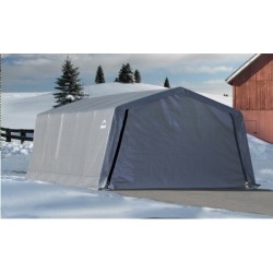 Shelter Logic 12×20×8 Peak Style Shelter - Grey (62790)