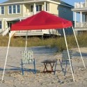 ShelterLogic 10x10 Slant Leg Pop-up Canopy - Red (22556)