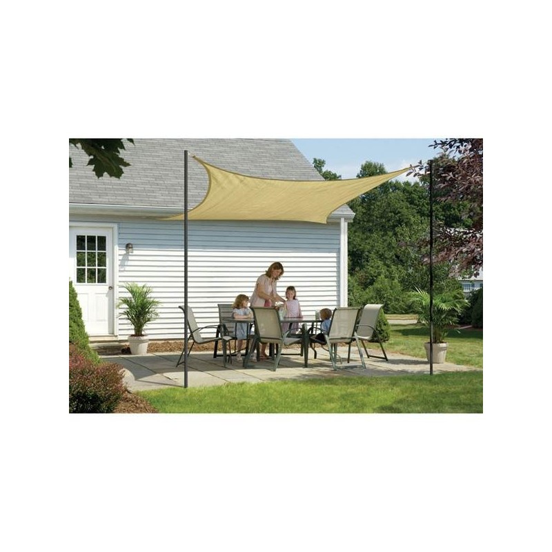 ShelterLogic 16 ft Square Shade Sail - Sand (25723) ShelterLogic 16 ft Square Shade Sail - Sand (25723)