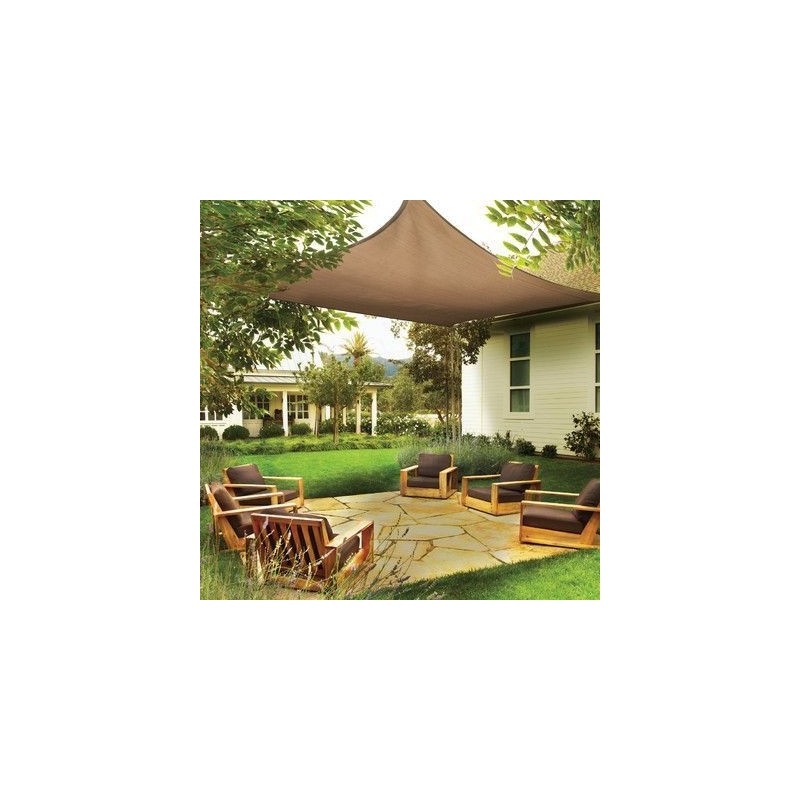 ShelterLogic 16 ft Square Shade Sail - Sand (25723) ShelterLogic 16 ft Square Shade Sail - Sand (25723)