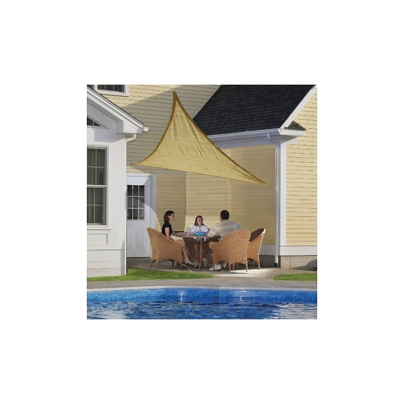 ShelterLogic 12 f Triangle Shade Sail - Sand (25728)