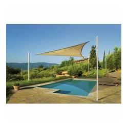 ShelterLogic 16 f Triangle Shade Sail - Sand (25729)