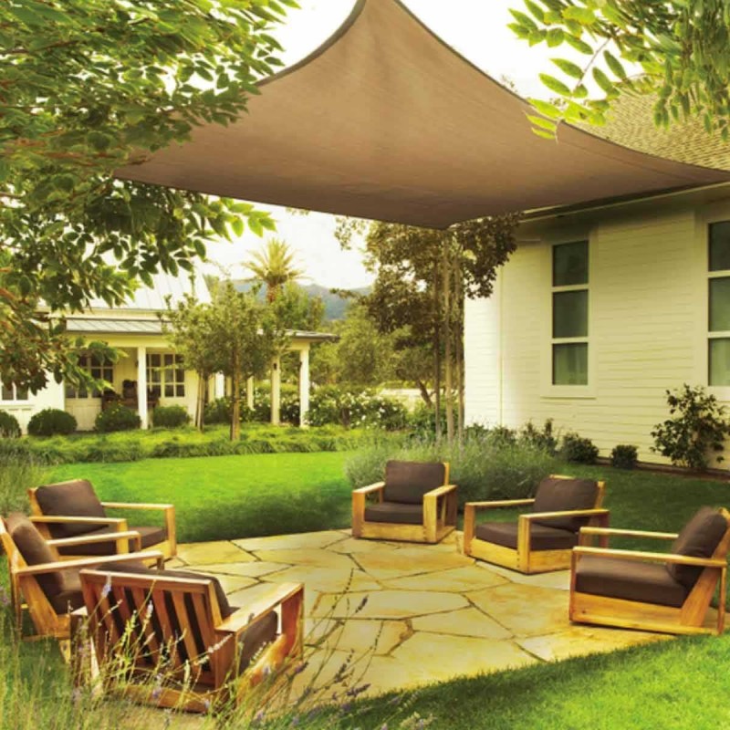 ShelterLogic 12 ft Square Shade Sail - Sand (25731)