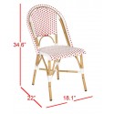 SALCHA INDOOR-OUTDOOR FRENCH BISTRO STACKING SIDE CHAIR