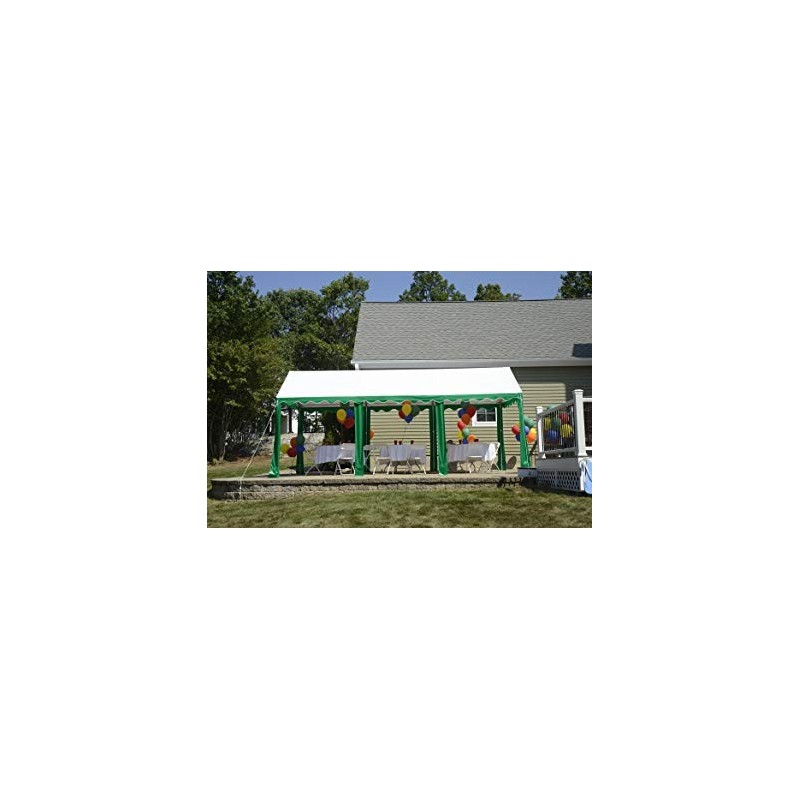 ShelterLogic 10x20 Party Tent Enclosure Kit - Green/White (25892)