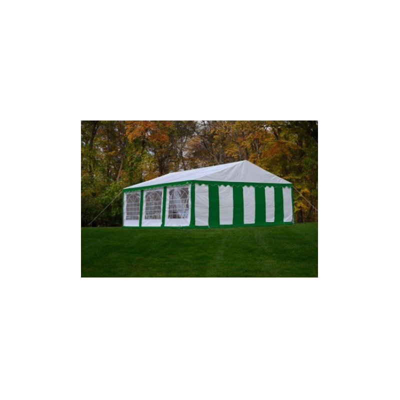 ShelterLogic 20x20 Party Tent Enclosure Kit - Green/White (25929)