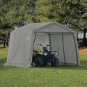 ShelterLogic 10×10×8 Peak Style Storage Shed - Grey (70333)