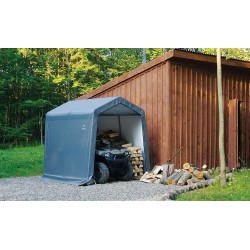 ShelterLogic 8×8×8 Peak Style Storage Shed - Grey (70423)