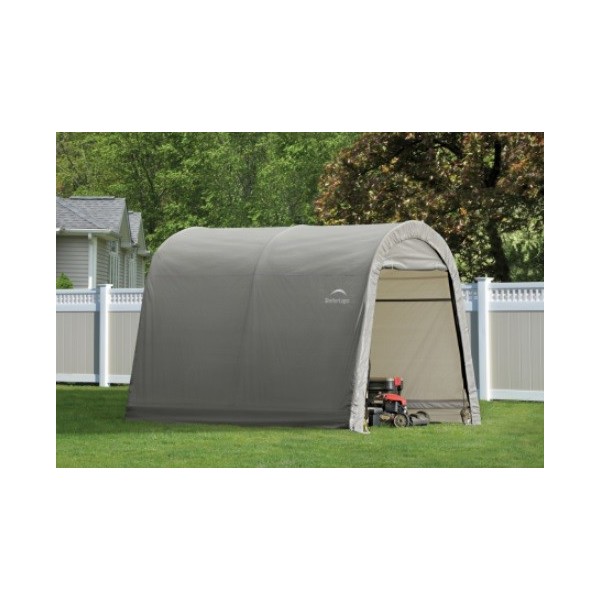 ShelterLogic 10x10x8 ft Round Style Storage Shed Kit 