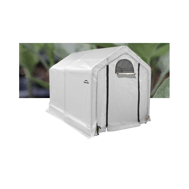 ShelterLogic 6x8x6'6 Peak Style Organic Greenhouse integrated shelving - Black (70600) ShelterLogic 6x8x6'6 Peak Style Organic Greenhouse integrated shelving - Black (70600)