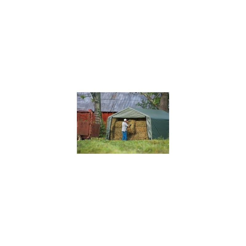 ShelterLogic 12x20x8 Peak Style Storage - Green (71534)