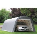 ShelterLogic 12x24x8 Round Style Shelter, Grey (72332)