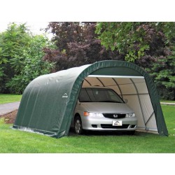 ShelterLogic 12x24x8 Round Style Shelter, Green (72342)