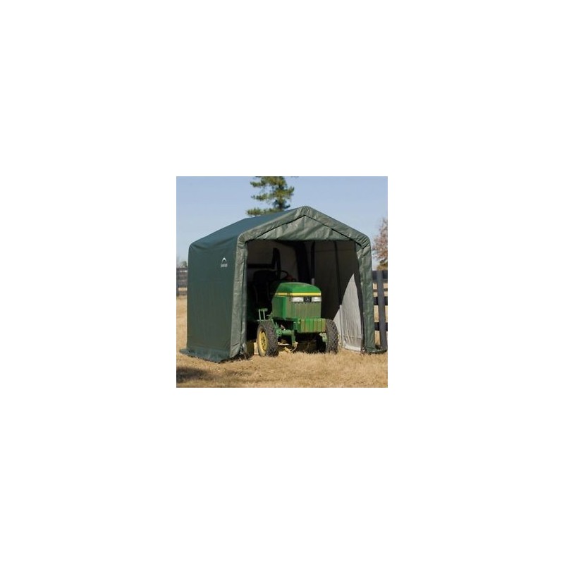 ShelterLogic 10x12x8 Peak Style Shelter, Green (72814)