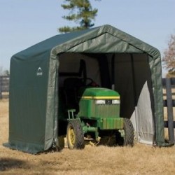 ShelterLogic 10x16x8 Peak Style Shelter, Green (72824)