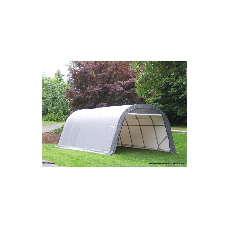ShelterLogic 13x20x10 Round Style Shelter, Grey (73332)