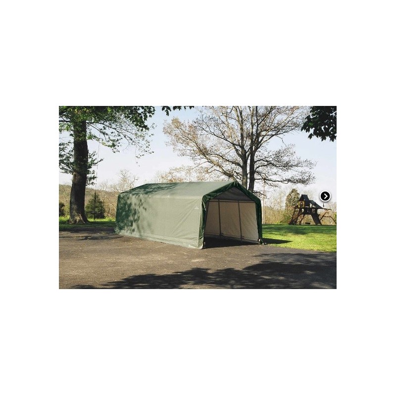 ShelterLogic 13x20x10 Peak Style Shelter, Green (73442)