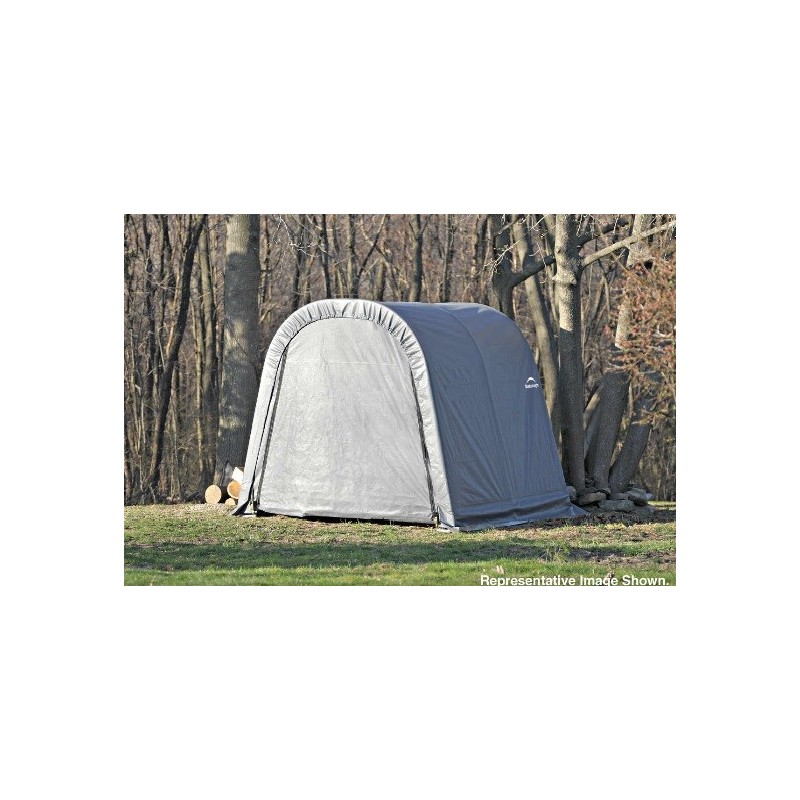 ShelterLogic 11x8x10 Round Style Shelter, Grey (77819)