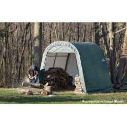 ShelterLogic 11x8x10 Round Style Shelter, Green (77822)