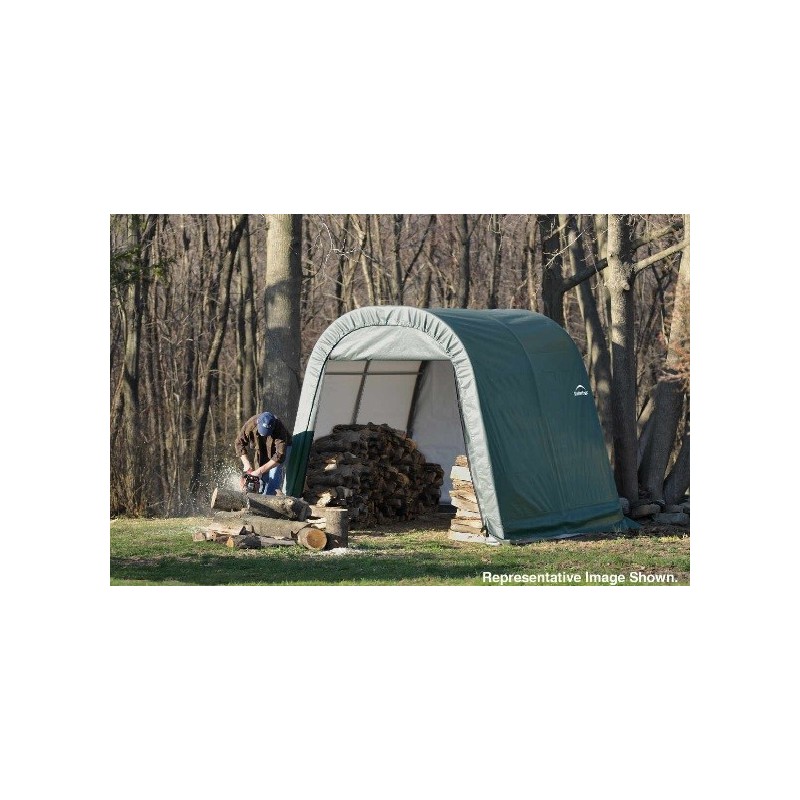 ShelterLogic 10x16x8 Round Style Shelter, Green (77824)