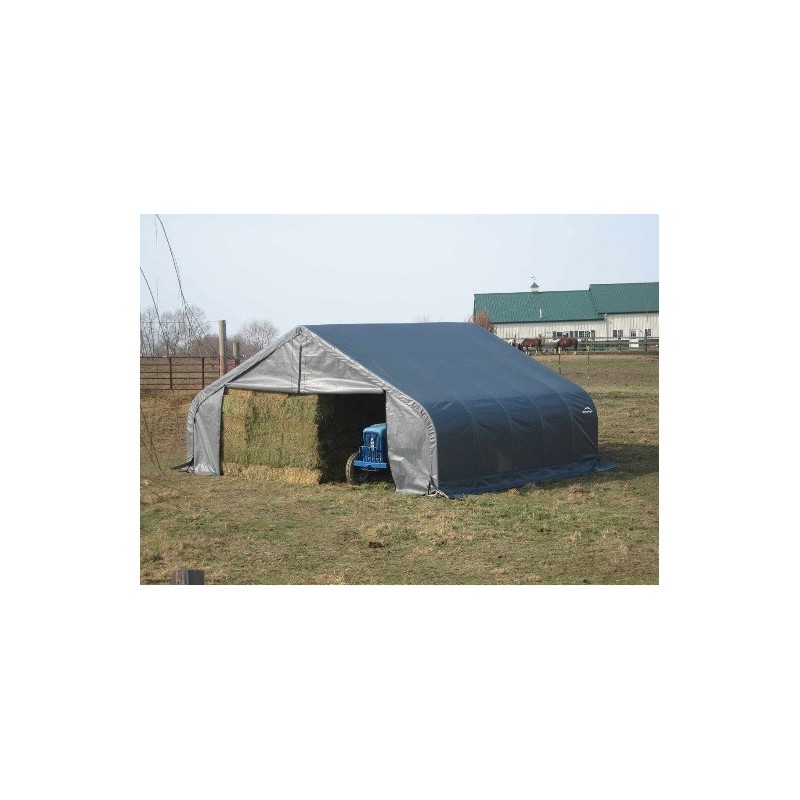ShelterLogic 22x20x11 Peak Style Shelter, Grey (78431)