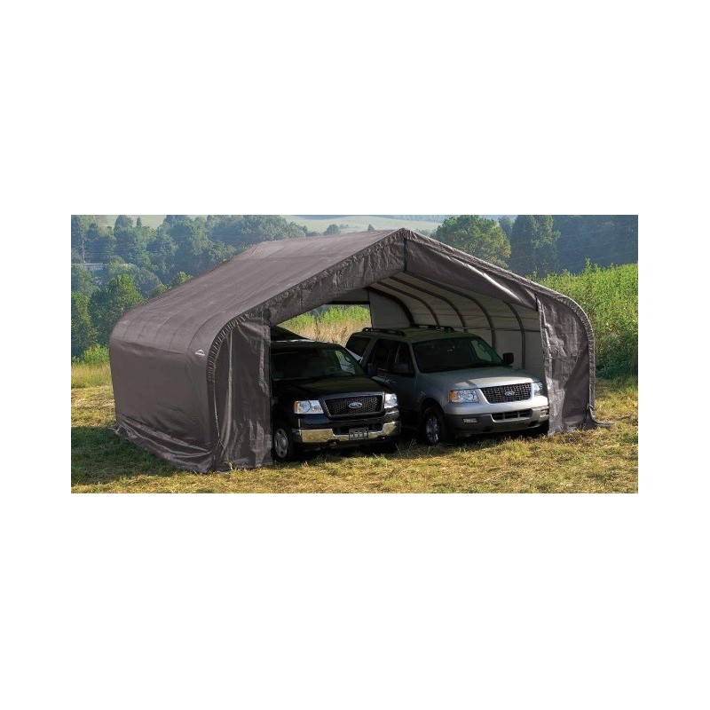 ShelterLogic 22x20x11 Peak Style Shelter, Grey (78431)