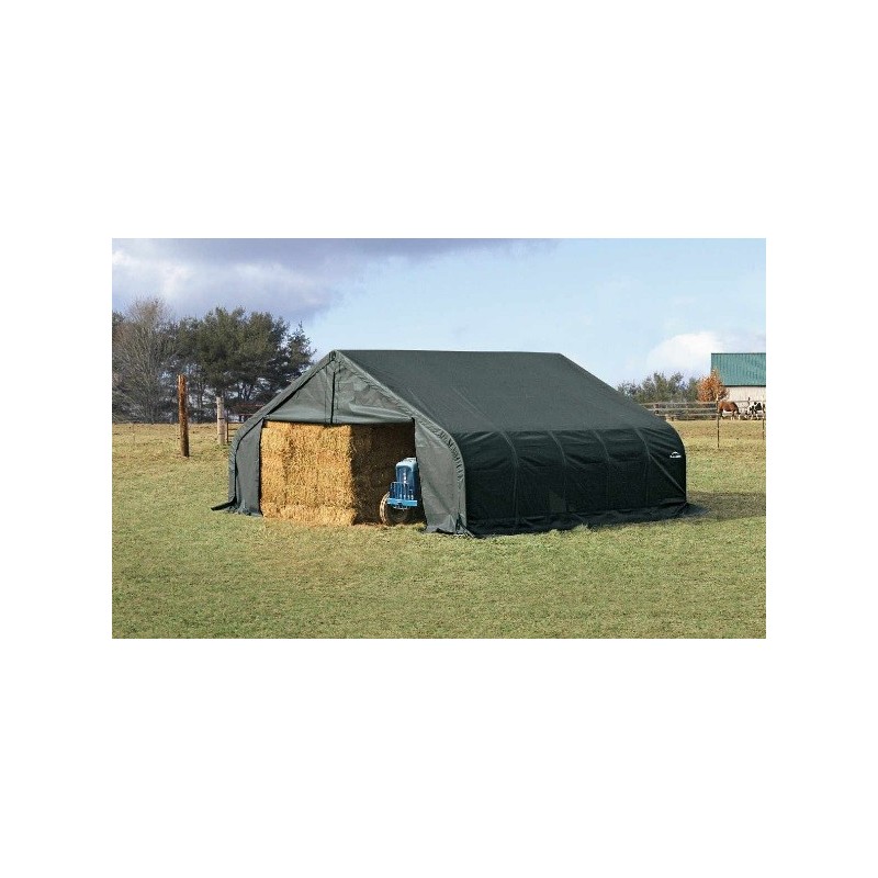 ShelterLogic 22x24x11 Peak Style Shelter, Green (78641)