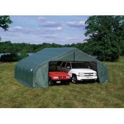 ShelterLogic 22x20x13 Peak Style Shelter, Green (82044)