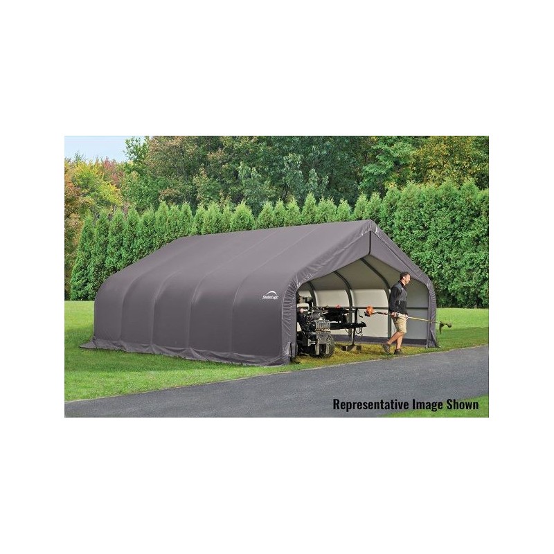 ShelterLogic 22x24x13 Peak Style Shelter, Grey (82143)