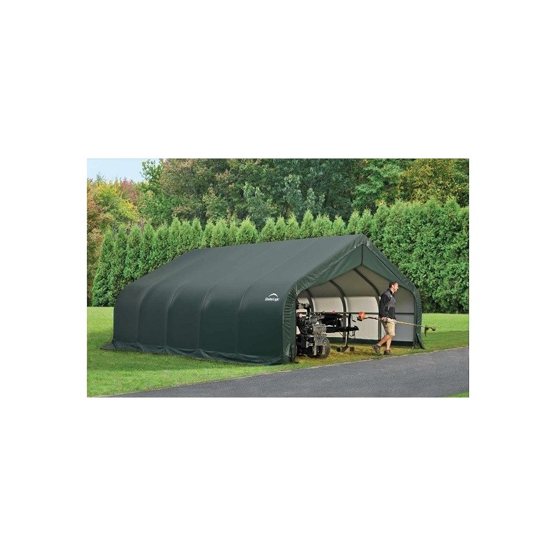 ShelterLogic 22x24x13 Peak Style Shelter, Green (82144)