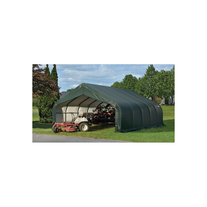 ShelterLogic 22x24x13 Peak Style Shelter, Green (82144)
