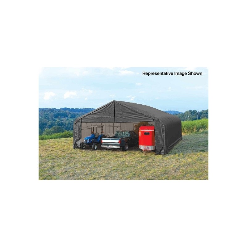 ShelterLogic 28x24x16 Peak Style Shelter Kit - Grey (86047)