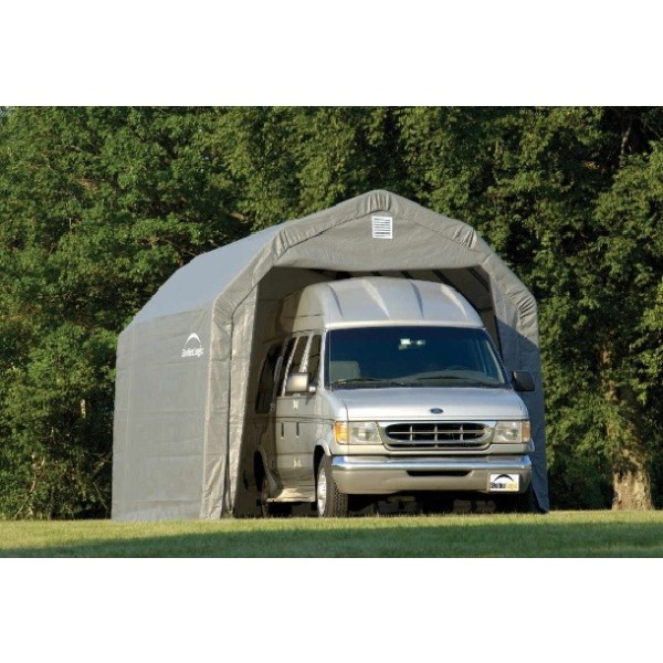 Shelterlogic 12x28x11 Barn Shelter Kit Grey 90253