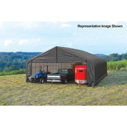 ShelterLogic 28x28x16 Peak Style Shelter Kit - Grey (86051)