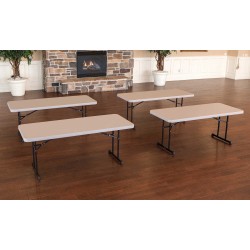 Lifetime 4-pack 6 ft Professional Grade Folding Tables - Putty (480126)